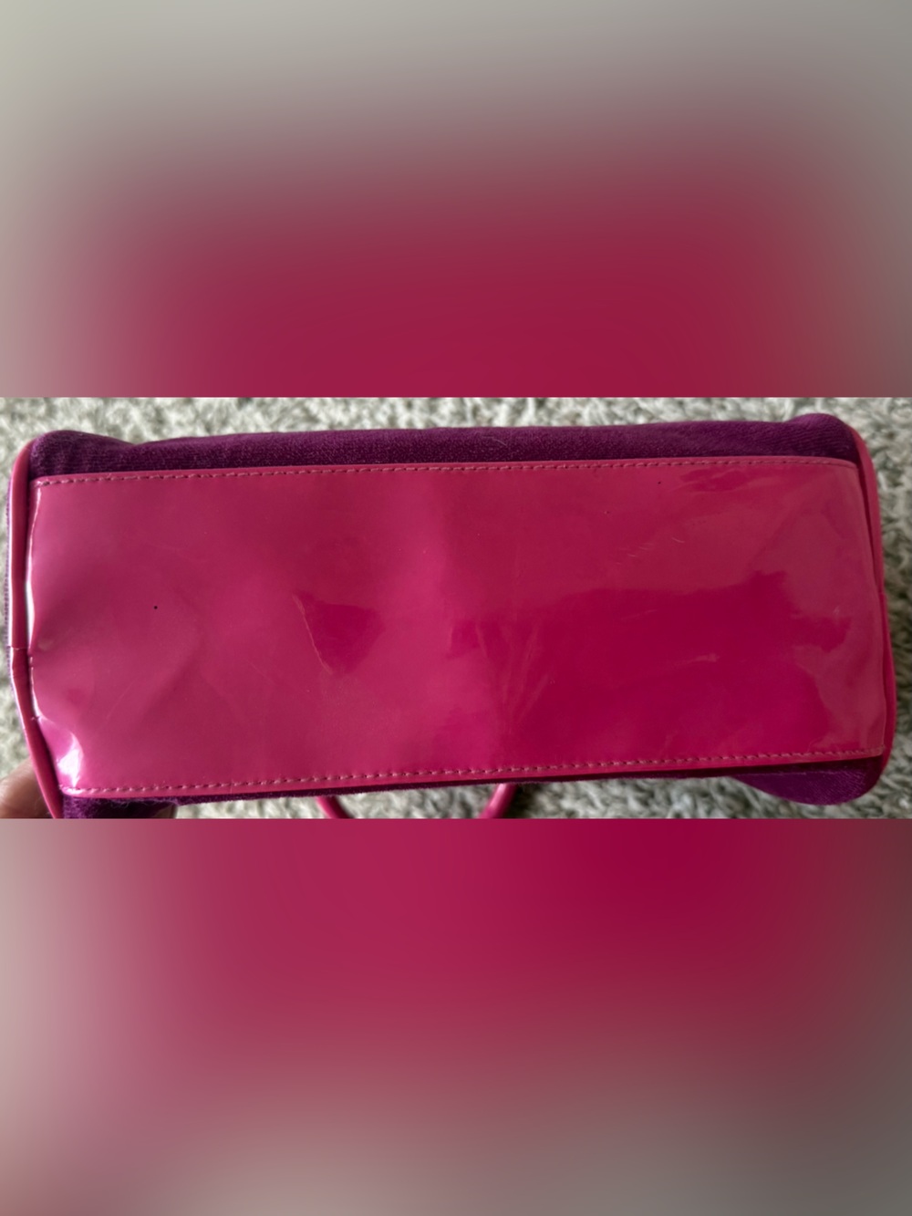 Victoria’s Secret Love Spell Small Handbag Faux Suede Cosmetic Bag - Picture 4 of 4